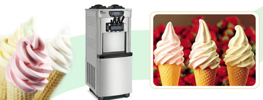 Soft ice cream making machine